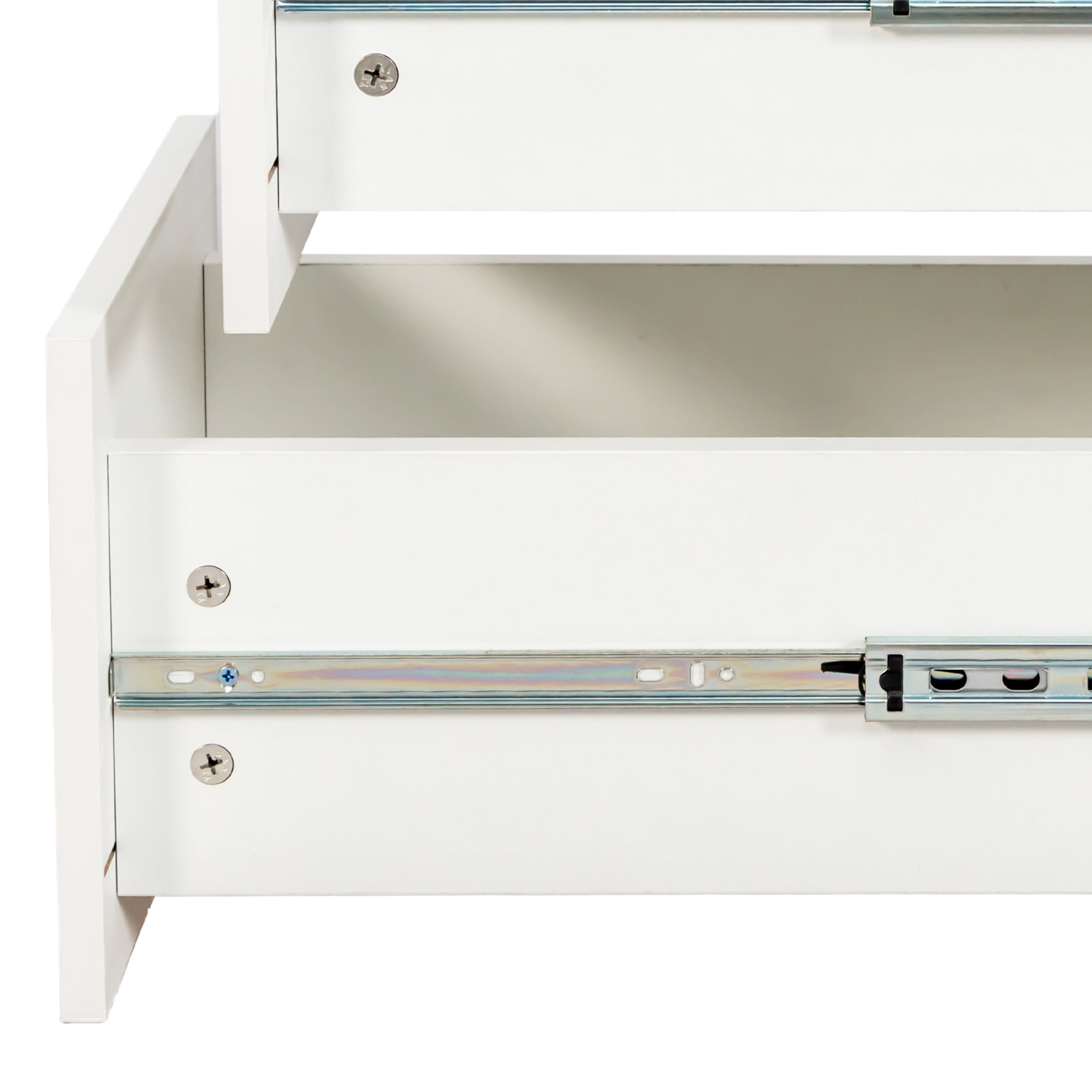 Noble House 70.87" Bookshelf Cabinet, with Shelves and Drawers, Modern Storage for Living Room or Home Office, White