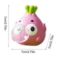 thumbnail image 2 of Bubble Blowing Cow Squishy Fidget Toys for Adults Soft Tactile Sensory Gadget Creamy White Office Desk Accessory Slow Rising Pressure Relief Tool 1 Pack, 2 of 6