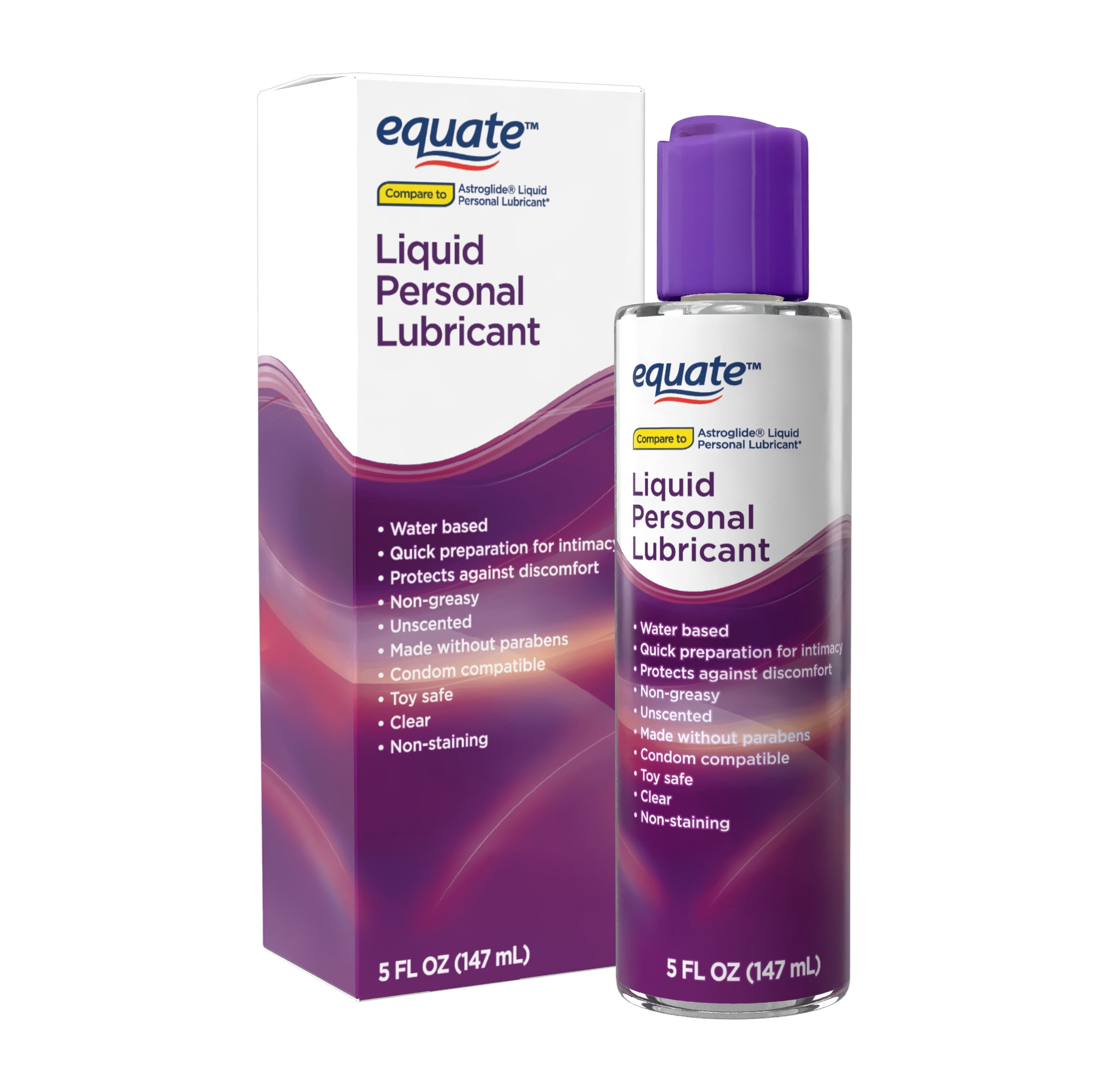 Equate Liquid Personal Lubricant, 5 fl oz, Compare to Astroglide® Liquid Personal Lubricant