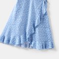 thumbnail image 5 of PatPat Mommy and Me Dresses Family Matching Outfits,Sleeveless Spaghetti Strap A-line Midi Wrap Dress Beach Boho Mother Daughter Matching Outfits,Snap Closure Bowknot Romper for Baby Girls, 5 of 5