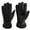 Black, variant on Women's Winter Touchscreen Gloves, Puffer Insulated & Waterproof with Faux Fur Cuff