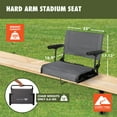 thumbnail image 5 of (2 pack) Ozark Trail Hard Arm Stadium Seat, Gray, 5 of 14