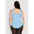thumbnail image 5 of Womens Plus Size Double Layered Scoop Neck Bodysuit, 5 of 5