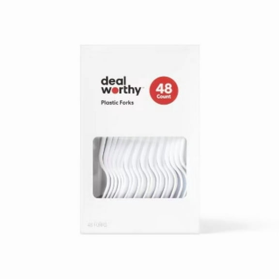 Plastic Forks - 48ct - Dealworthy
