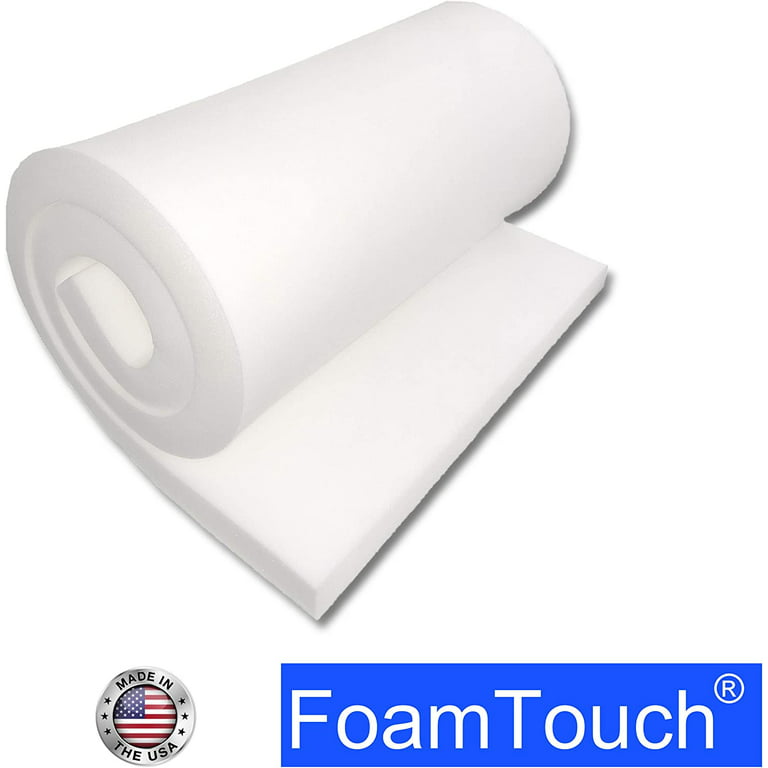 FoamTouch Upholstery Foam Cushion High Density 3'' Height x 30'' Width x  72'' Length