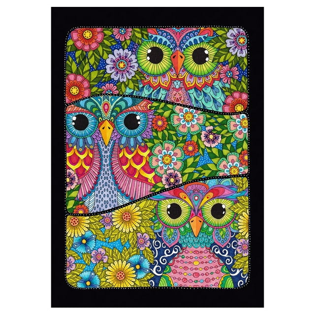 Toland Home Garden 1012124 Three Owls 28 x 40 Inch Decorative, House Flag (28" x 40")