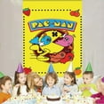 thumbnail image 2 of Pacman Party Supplies Background Backdrop Taspestry Banner Poster Decor Decorations, 2 of 6