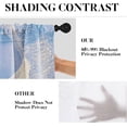 thumbnail image 3 of 36 Inch Kitchen Curtains Cyan Blue Marble Texture Abstract Art Window Curtains and Valances Set of 3,Mixing Colorful Modern Art Background Short Tier Curtain,Vintage Small Kitchen Decor, 3 of 6