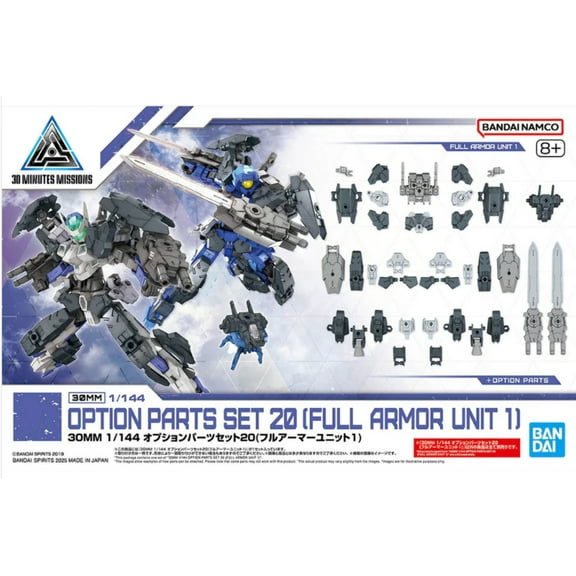 Bandai 2773798 1/144 30MM Option Parts Set 20 (Full Armor Unit 1) "30 Minutes Missions"