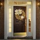 thumbnail image 4 of Spring Wreath Artificial Flower Wreath with Bowknot Summer Wreath for Front Door Wall Window Party Festival Wedding, 4 of 4