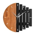 thumbnail image 2 of Reloj de pared creativo, moderno, resistente, decorativo, práctico, fácil de usar, silencioso. Marrón Negro, 2 of 9