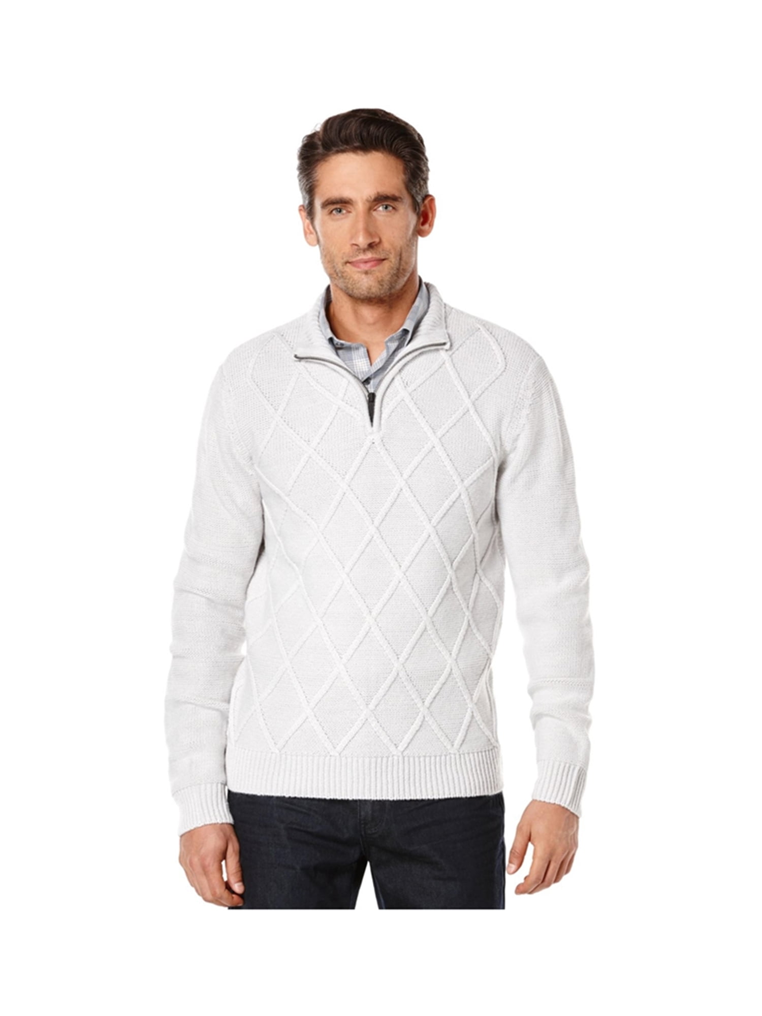 perry ellis quarter zip sweater