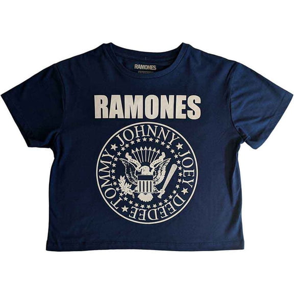 Ramones Ladies Crop Top: Presidential Seal (XX-Large)