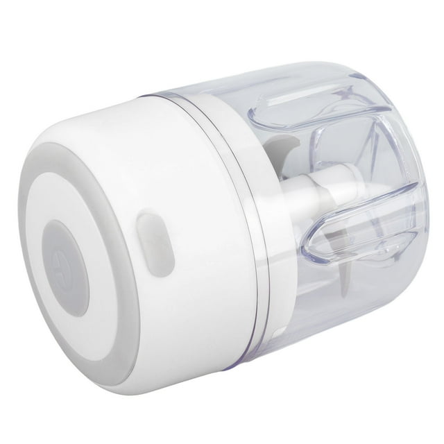 Molinillo De Ajo Eléctrico, Mini Picador De Ajo, Carga USB, Múltiples Cuchillas Para Evitar Arañazos, Capacidad De 250 Ml Para Hacer Batidos ANGGREK Blanco