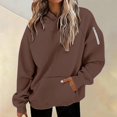 thumbnail image 5 of Bovemsi Sweatshirt for Women Fall Winter Tops Long Sleeve Shirts Oversized Tshirts Round Neck Camo Hoodie, 5 of 6