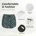 thumbnail image 5 of Disketp Amanita Mushroom Print Women's Shorts Workout Shorts for Athletic Gym Running Shorts with Phone Pockets Small, 5 of 8