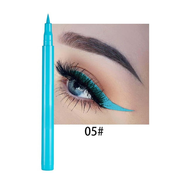 Set de lápices delineadores de colores ZJT250125958 | De larga duración, resistentes al agua y a prueba de manchas, con pigmentos en tonos azul, morado, marrón y naranja | Deslizamiento suave p