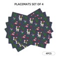 thumbnail image 3 of Placemats Set of 4 / 6, Christmas Party Placemats for Dining Table Indoor/Outdoors Heat Resistant Washable Placemats 18" x 12", 3 of 8