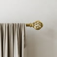 thumbnail image 2 of Mainstays 3/4” Gold Twist Cage Adjustable Single Curtain Rod Set, 30 - 84", 2 of 8