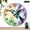 10x10in, variant on Patifu Hummingbird Rainbow Print Wall Clock Silent Sweep Movement 5mm Thick Wood Decor 10x10in