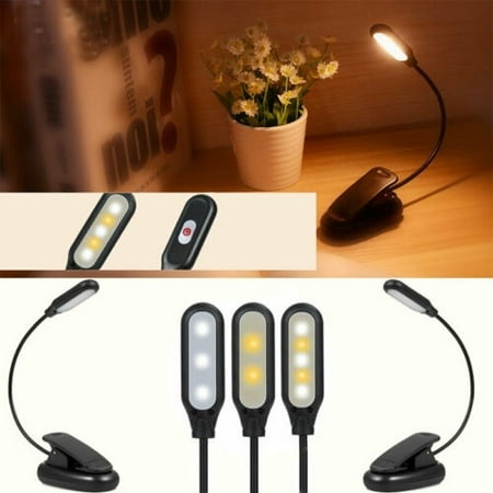 Convenient Portable Travel Light 3 model Book Reading Light Lamp Mini LED Clip Booklight