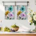 thumbnail image 3 of Teal Grey Rustic Farmhouse Kitchen Towels Set of 4, Country Turquoise Floral Daisy Absorbent Dish Towels for Kitchen, Microfiber Hand Towel, Quick Drying Tea Towel for Cleaning Decorative Dishcloths, 3 of 7