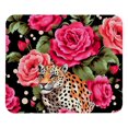 thumbnail image 1 of Alfombrilla de ratón con diseño de leopardo rosa pequeño: base de goma antideslizante, fácil deslizamiento, superficie cómoda, materiales duraderos, portátil y con un diseño moderno y, 1 of 7