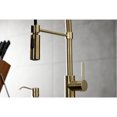 thumbnail image 4 of Gourmetier LS8773DL Concord Single-Handle Deck-Mount Pre-Rinse Kitchen Faucet, Brushed Brass, 4 of 8