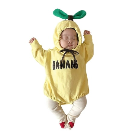 

Canrulo Newborn Kids Baby Girl Boy Cute Banana Outfit Jumpsuit Bodysuit Romper Clothes Yellow 18-24 Months