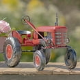 thumbnail image 2 of Zaer Ltd. Small Red Metal Tractor with Cart “The Aldean”, 2 of 9