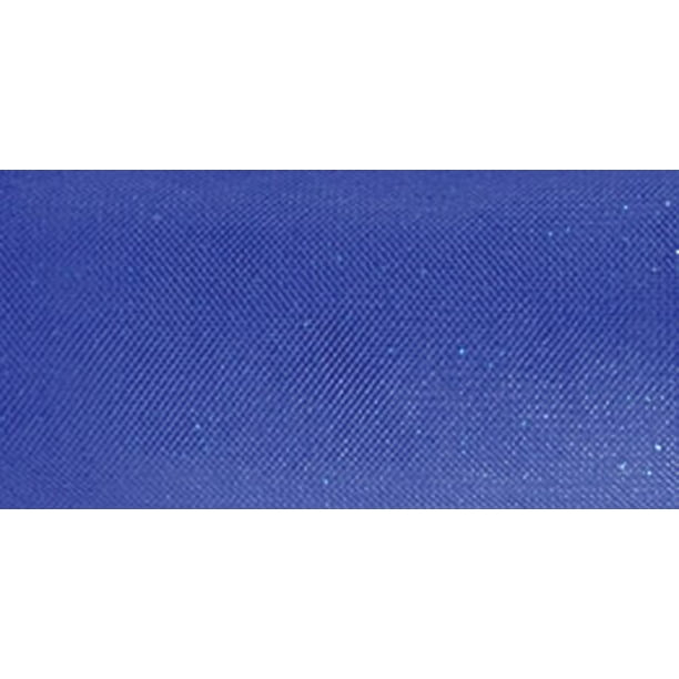 Tulle Pailleté Bleu Spool-Royal de 6 Po de Large avec Paillettes Bleues