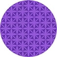 thumbnail image 1 of Ahgly Company Machine Washable Indoor Round Transitional Neon Purple Area Rugs, 5' Round, 1 of 7