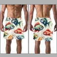 thumbnail image 3 of luoweisi Men's Beach Shorts Quick Dry Swim Trunks with Mesh Lining Fish S, 3 of 5