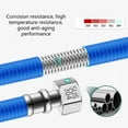 thumbnail image 6 of T-HOTLYST Pack Of 2 Flexible 304 Stainless Steel Water Heater Connector Hot and Cold Water Inlet Pipe Practical Color Coded Hose, 6 of 14