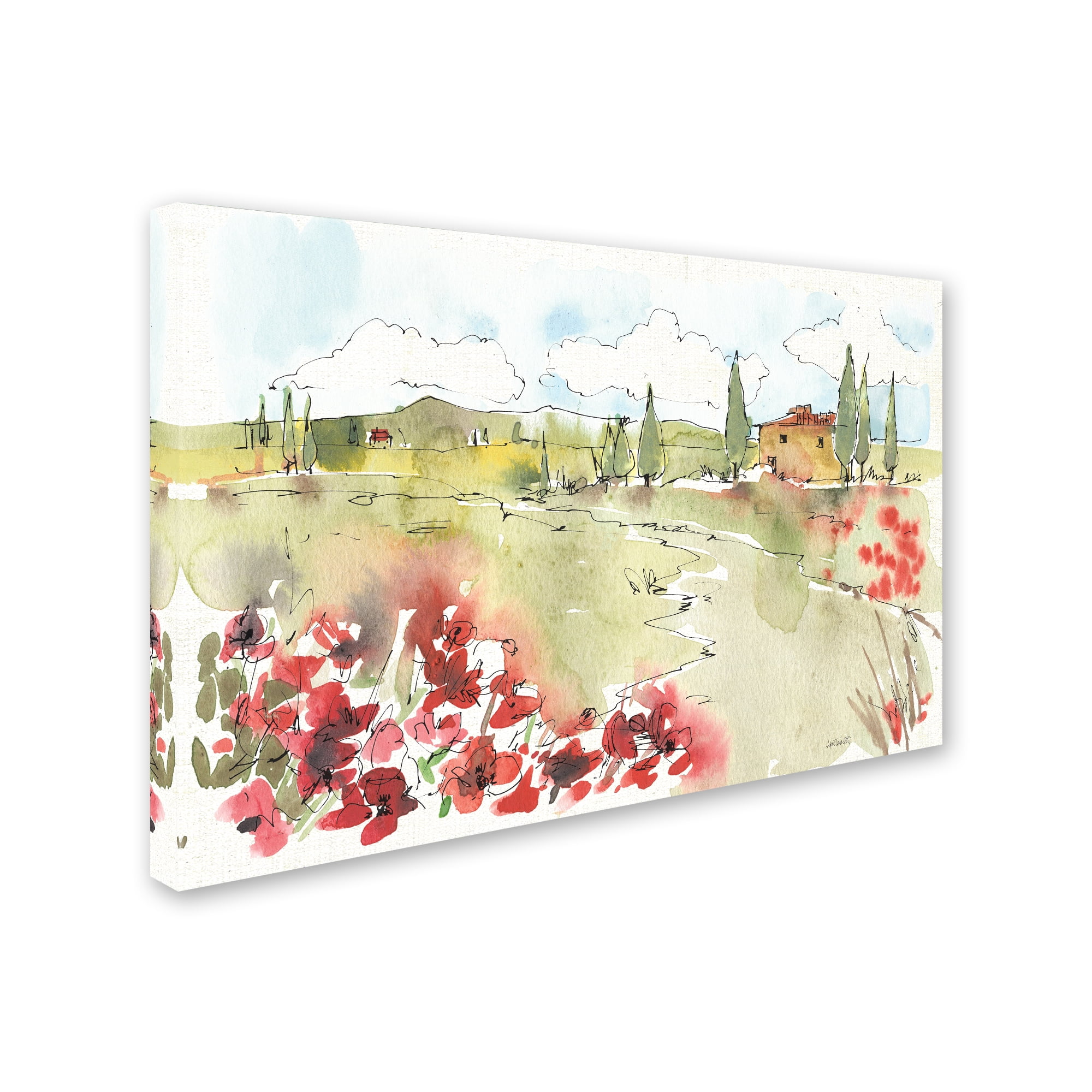Trademark Fine Art 'Tuscan Elegance II' Canvas Art by Anne Tavoletti