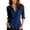 A-Blue, variant on Elwylmiz Women's Striped Button Down Shirts Collared Long Sleeve Tops with Chest Pockets Casual Work Shirt