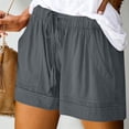 thumbnail image 2 of Tnhcen Women's Plus Size Summer Pajama Shorts 100% Cotton Drawstring Casual Lounge Shorts with Pockets Sleepwear for Women S - 5XL, 2 of 6