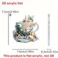 thumbnail image 3 of PUREKKI Dreamy 2D Flat Acrylic Keychain Car Rearview Mirror Accessories Backpack Pendant, 3 of 3