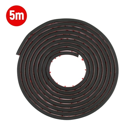 

16ft L Shape Rubber Seal Strip Automobile Sealing Strip Car Door Hood Trunk Trim Edge Moulding Soundproofing Weatherstrip 5-Meter Thicken Sound Insulation Door Strip L-type Universal Vehicle Seal Weat