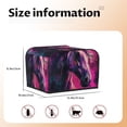 thumbnail image 5 of Lsque Watercolor Painting White Horse Print 4 Slice Toaster Cover , Kitchen Appliance Dustproof Protector , Toaster Protector Dustproof Kitchen Appliance Cover, 5 of 7