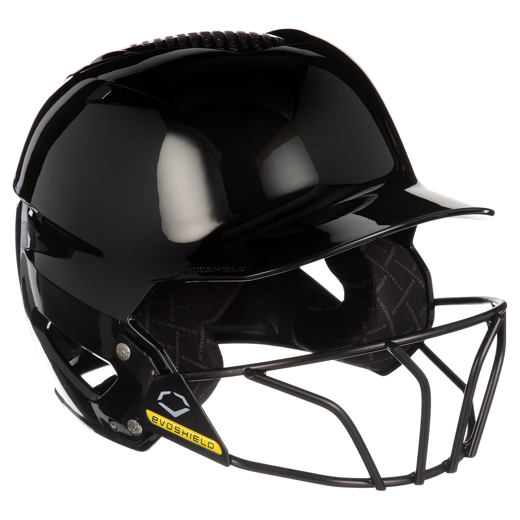 EvoShield XVT Batting Helmet Gloss Finish with Facemask, Black, Youth