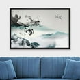 thumbnail image 2 of wall26 Framed Canvas Print Wall Art Chinese Ink Smoke Dragon and Mountains Nature Wilderness Illustrations Modern Rustic Scenic Multicolor Colorful for Living Room, Bedroom, Office - 16"x24&quot, 2 of 5