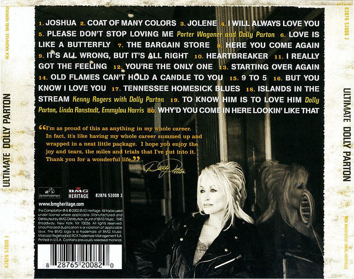 Dolly Parton - Ultimate Dolly Parton - Music & Performance - CD