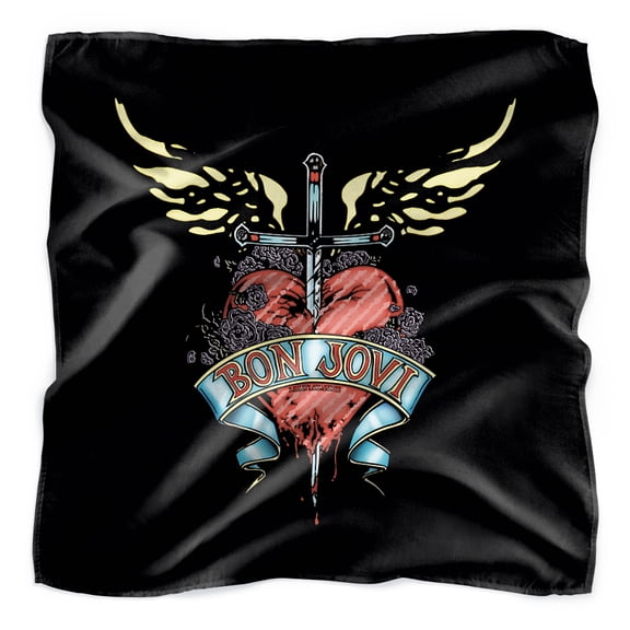 Bon Jovi Daggered Bandana (21 in x 21 in)