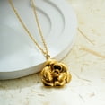 thumbnail image 2 of Elegant Necklace Plated 18K Real Gold Rose Flower Light Luxury, 2 of 2