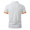 thumbnail image 4 of Mens Casual Polo Shirts Classic Short Sleeve Golf Shirt Fashion Button Cotton Top with Pocket, 4 of 8