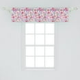 thumbnail image 2 of Ambesonne Watercolor Valance Pack of 2, Fresh Spring Flora, 54"X12", Lavender Pink Green, 2 of 4