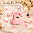 thumbnail image 4 of Audio Guest Book Wedding Phone, Vintage Voice Message Recorder Telephone with Premium Gift Box, 500H Capacity, Rechargeable Leave a Message Phone for Weddings, Bridal Shower, Birthday, 4 of 9