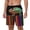 Black, variant on Chameleon Panther On Colored Pencils pattern Mens Swim Trunks with Compression Liner Stretch Beach Shorts Quick Dry with Zipper Pockets No-Chafing Board Shorts-Small