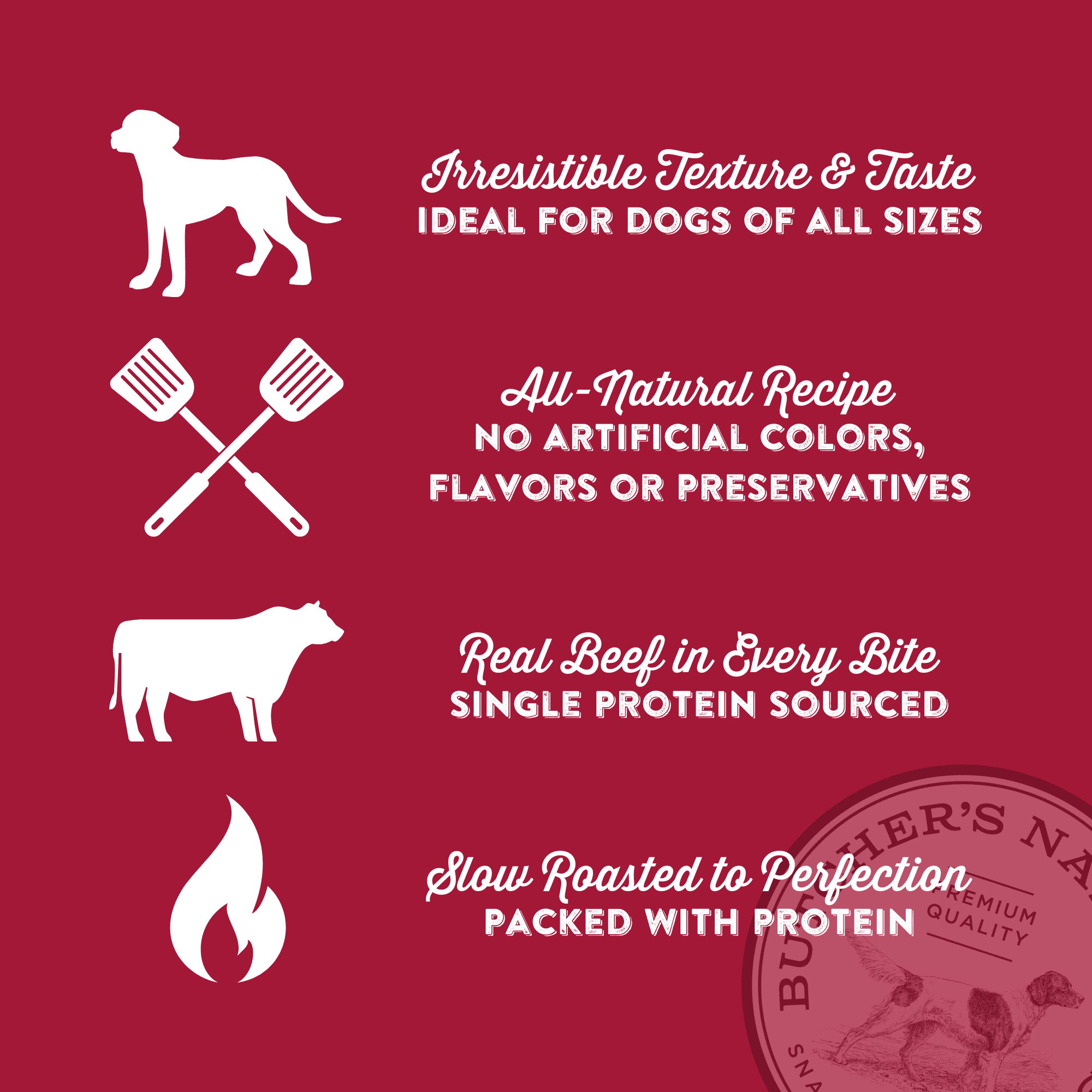 Butchers Naturals Beef Flavor Jerky Sticks, Treats for Dogs, 16 oz Bag